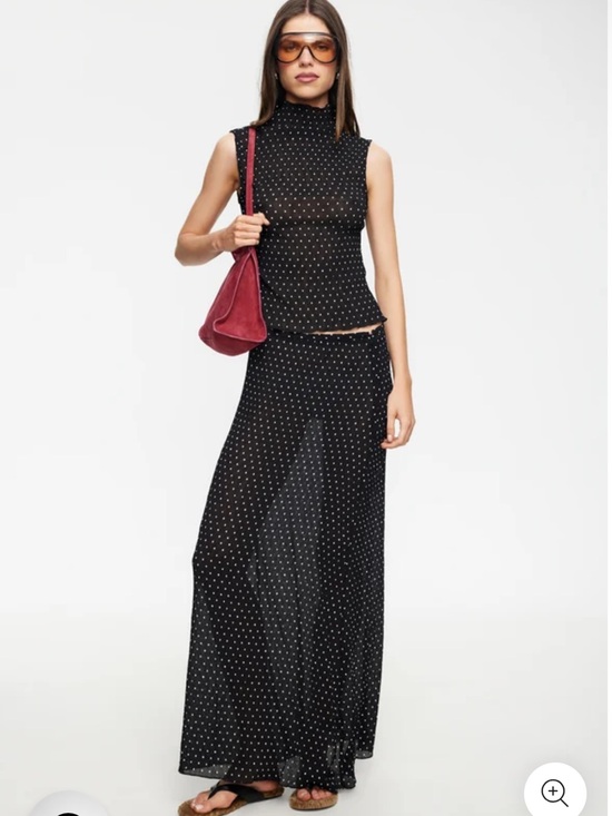 Lioness Dresses & Skirts - LIONESSES Ford Maxi Skirt In Onyx Polka Dot S NWT